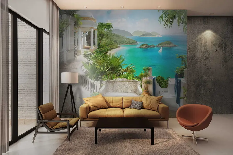 wall murals Одмарајте се на обали u79434