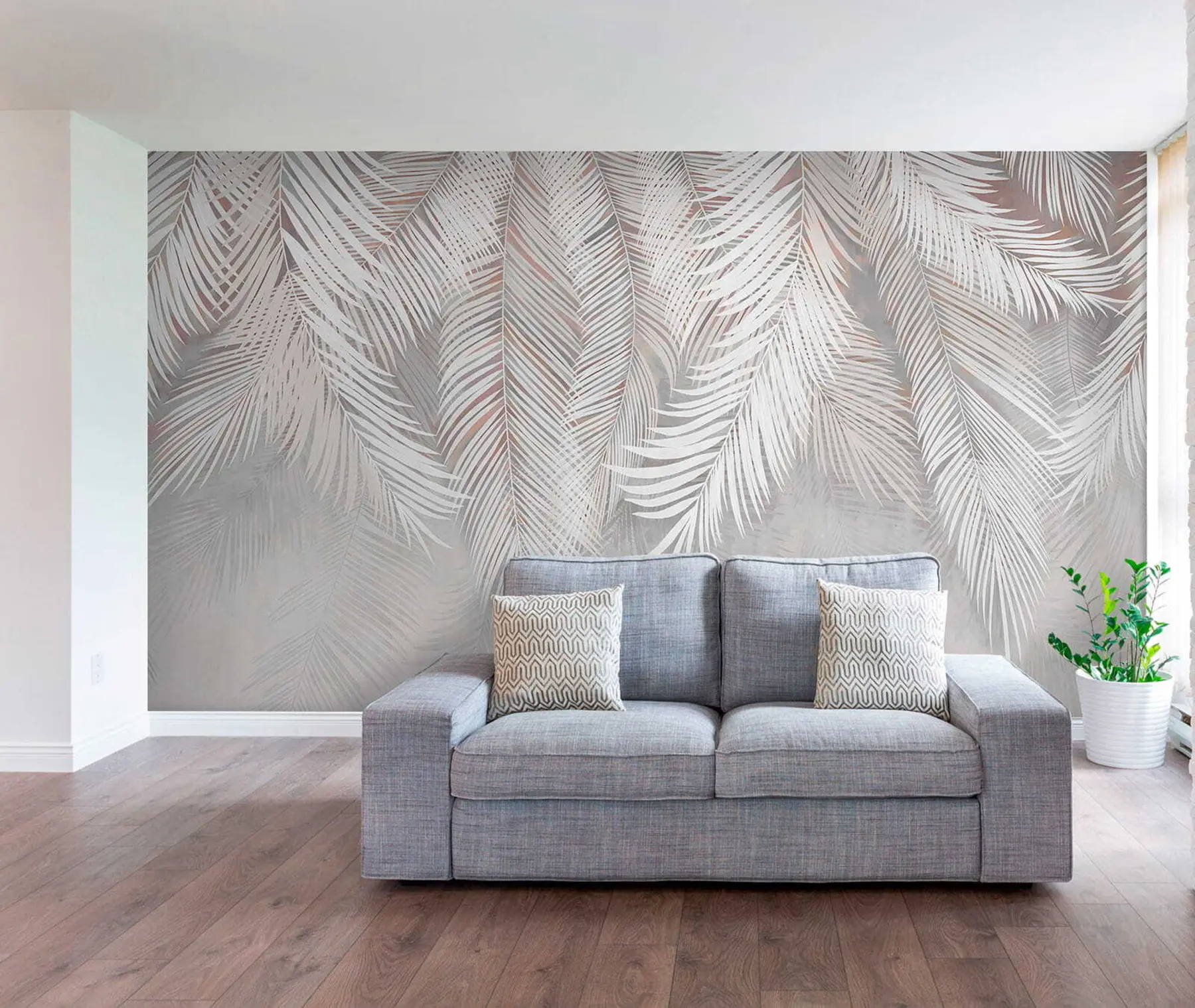 wall murals Сива палми u48556