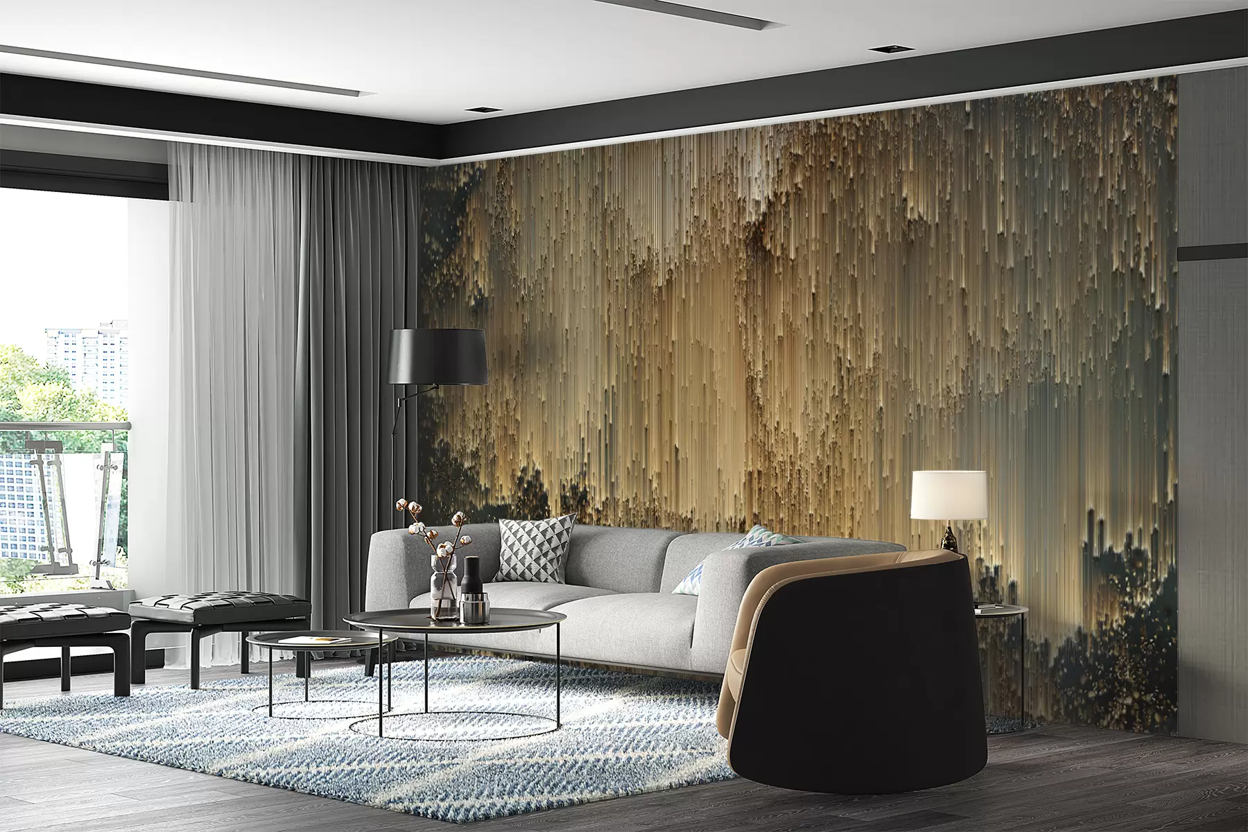 wall murals Апстрактни сталактити u53283