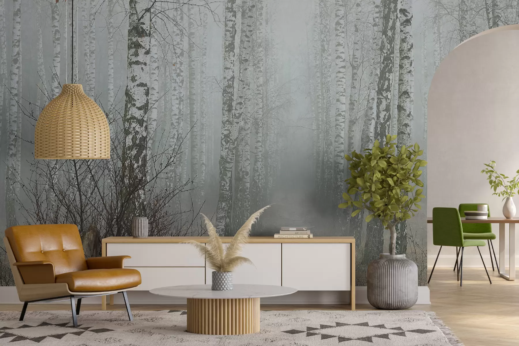 wall murals Бирцхес у магли u58950