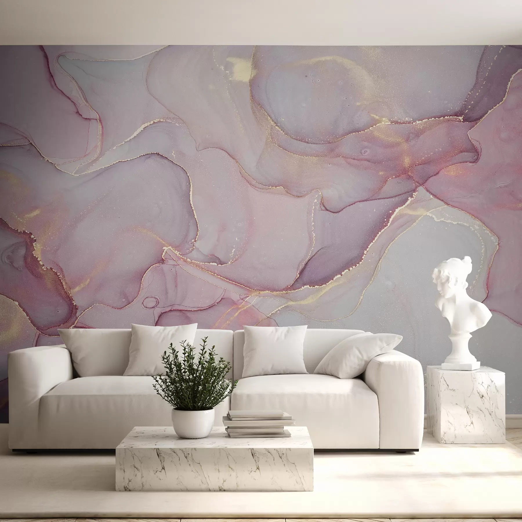 wall murals Течност у ружичастој боји u70787
