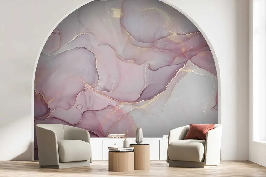 wall murals Течност у ружичастој боји u70787