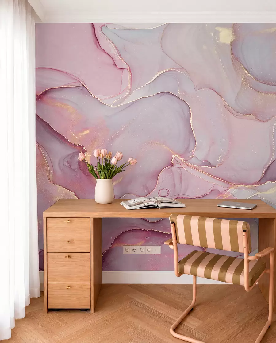 wall murals Течност у ружичастој боји u70787