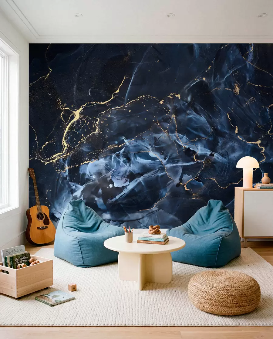 wall murals Tokovi plavog mermera u71173