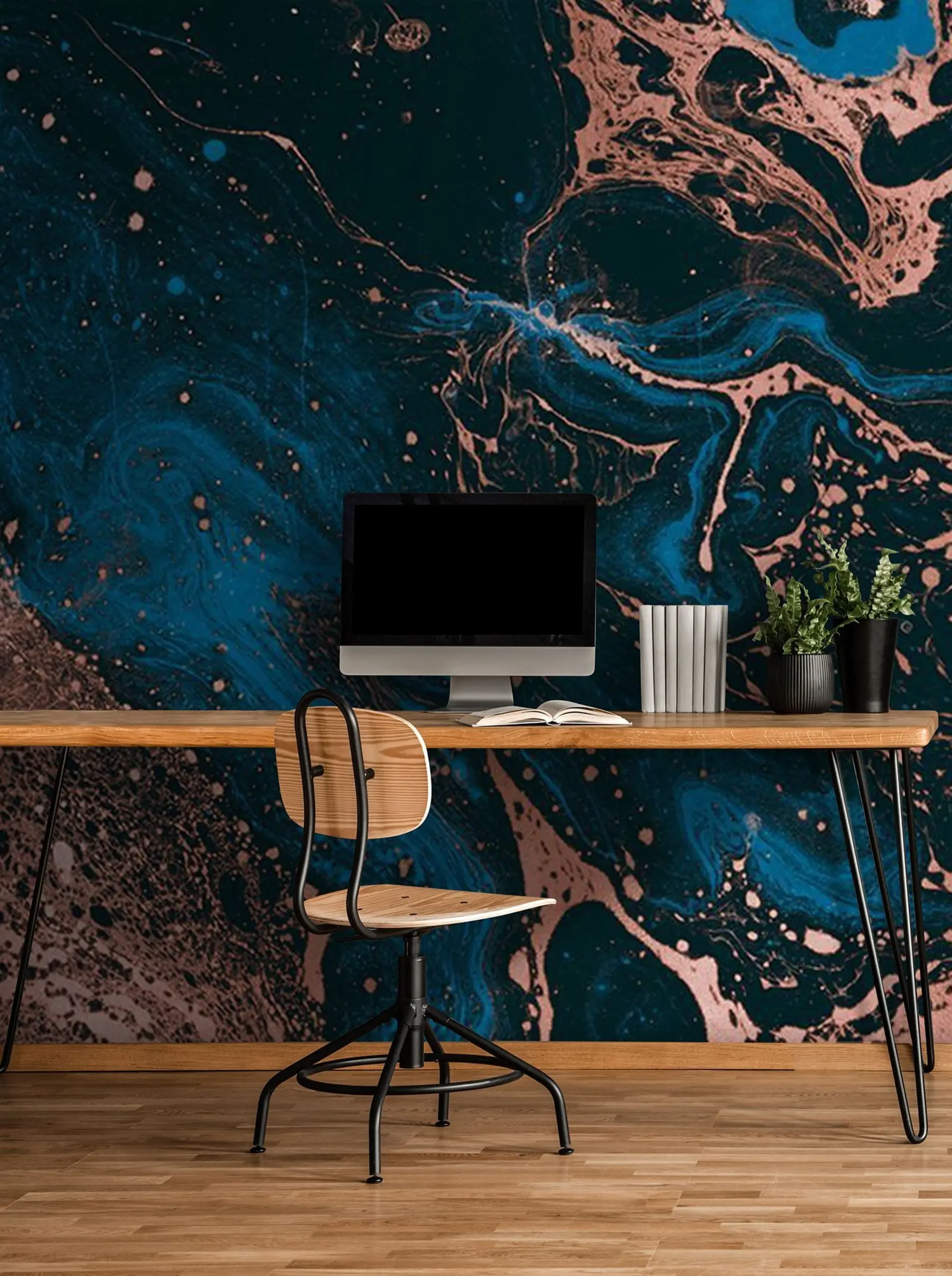 wall murals Плаве течности, ефекат мермера u71439