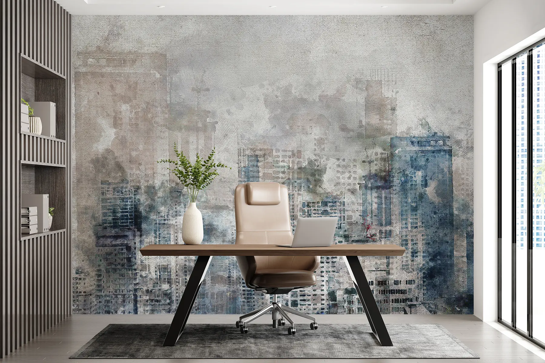 wall murals Акварел град, платно u20070