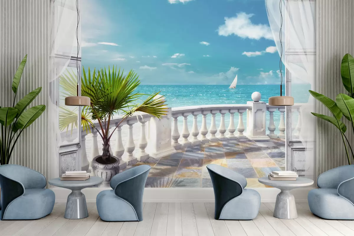 wall murals Вода, облак и небо u26132