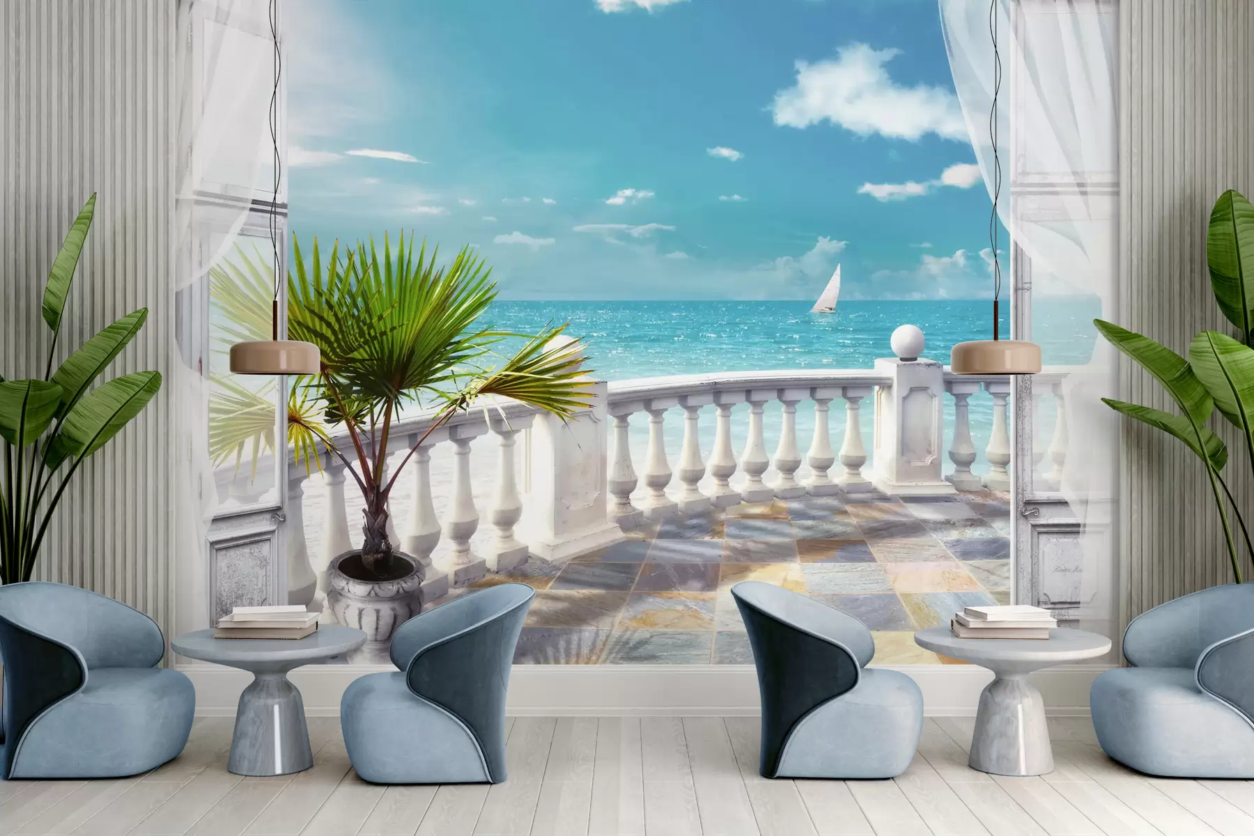 wall murals Вода, облак и небо u26132