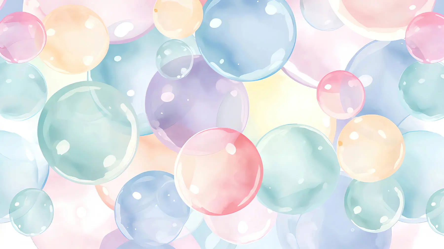 wall murals Мехурићи у пастелним бојама u99730