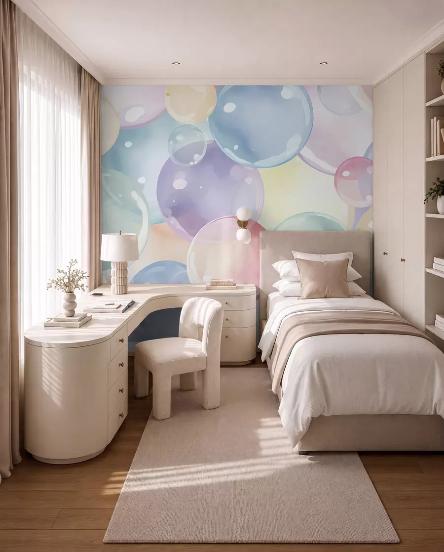 wall murals Мехурићи у пастелним бојама u99730