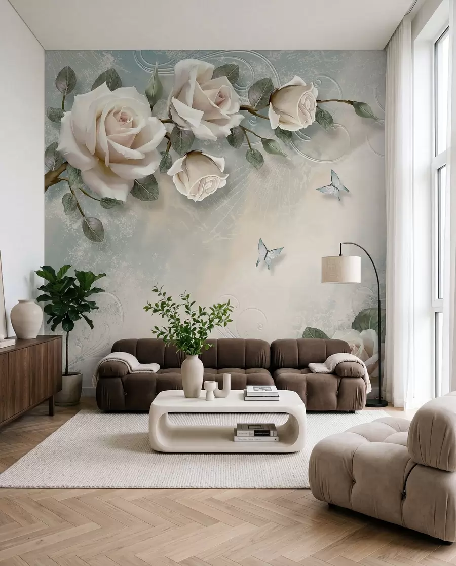 wall murals Грана крем руже u31353d1