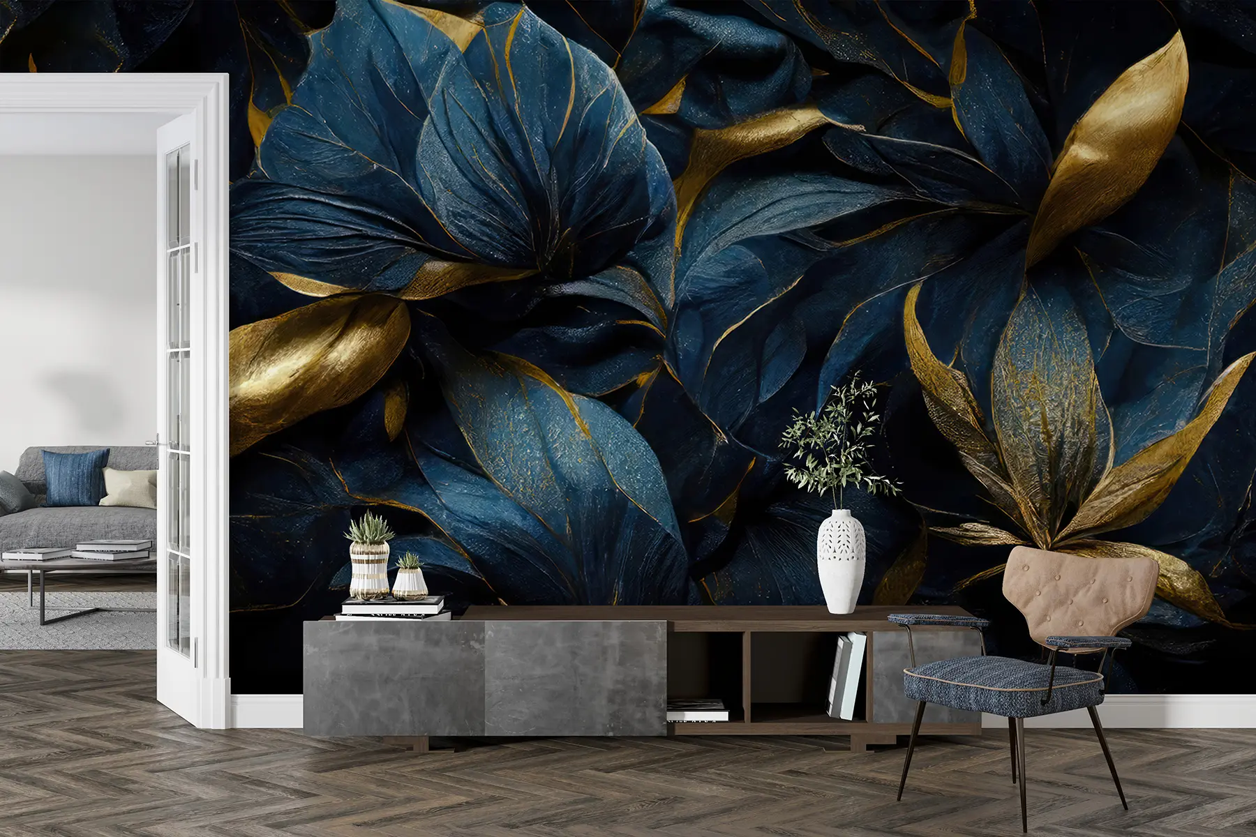 wall murals Плаво краљевско цвеће u74140d1