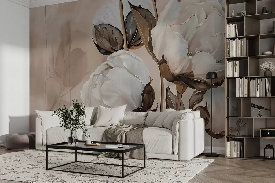wall murals Уље слика памука w00684