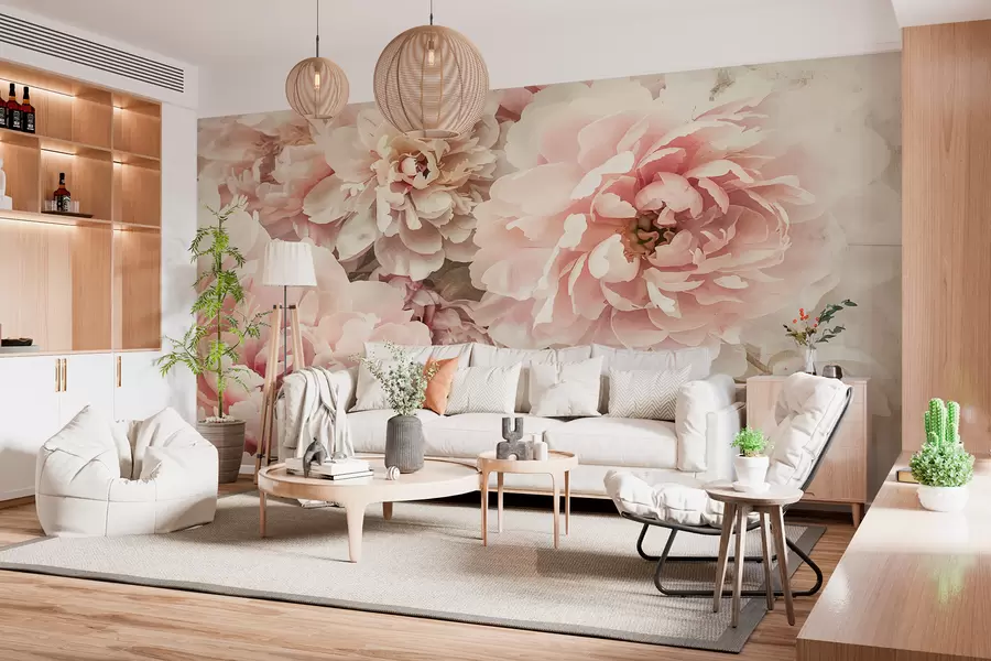 wall murals Пеониес w01232