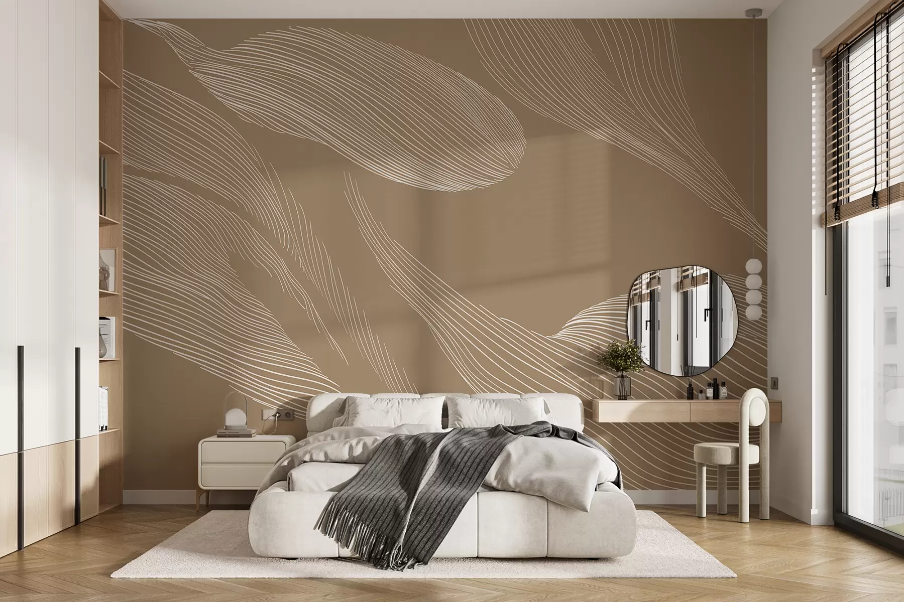 wall murals Апстракција на беж позадини w01216v1