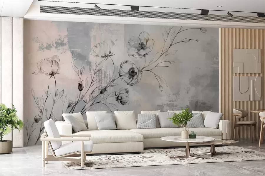wall murals Грана са цвећем w07937