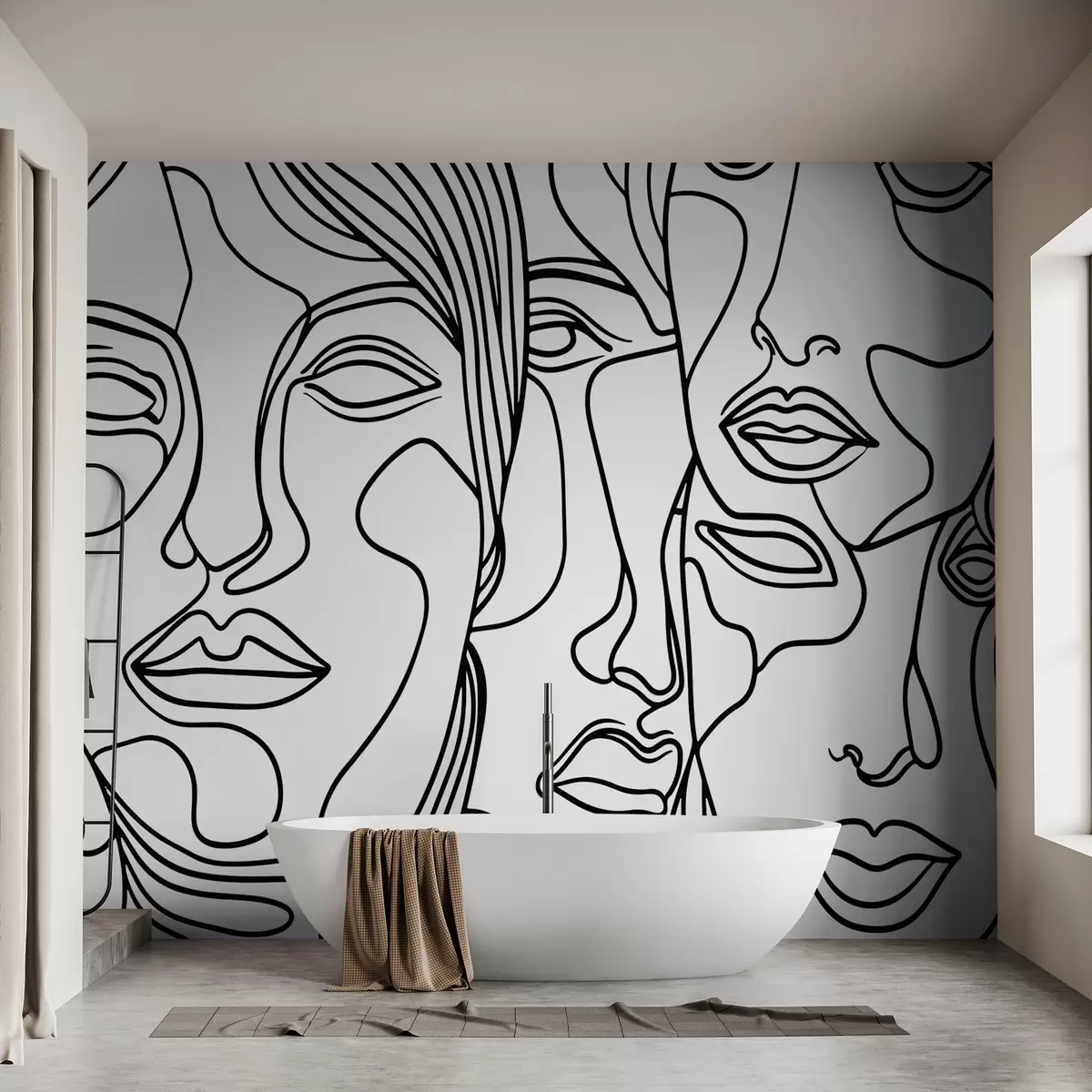 wall murals Апстрактна лица w08060