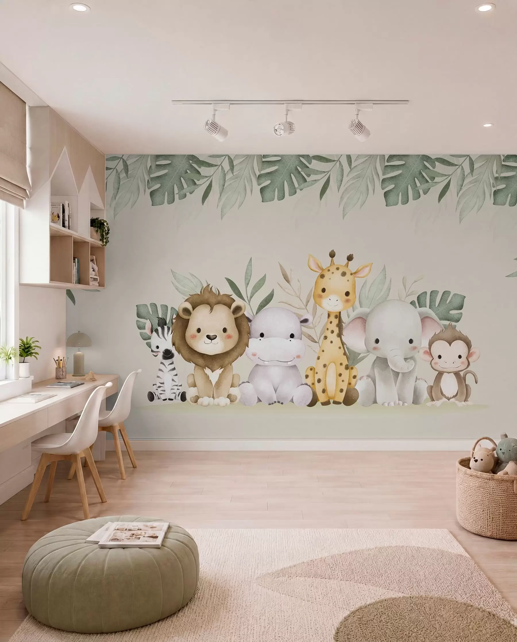 wall murals Safari družina w01406