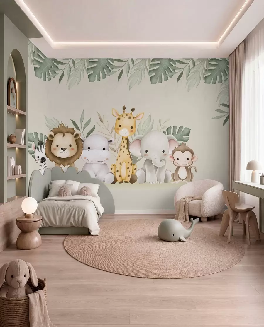 wall murals Safari družina w01406