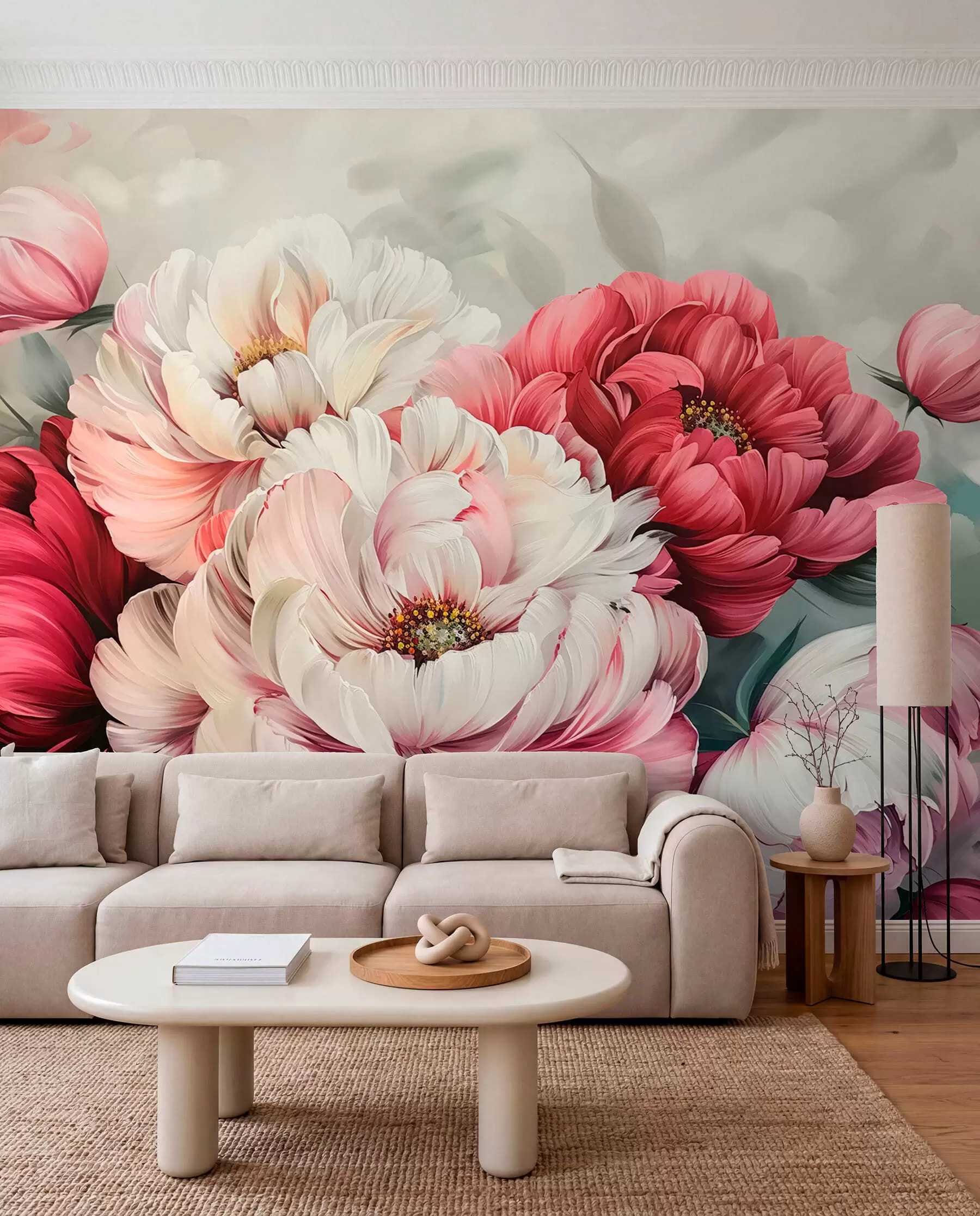 wall murals Велики букет божура w01038