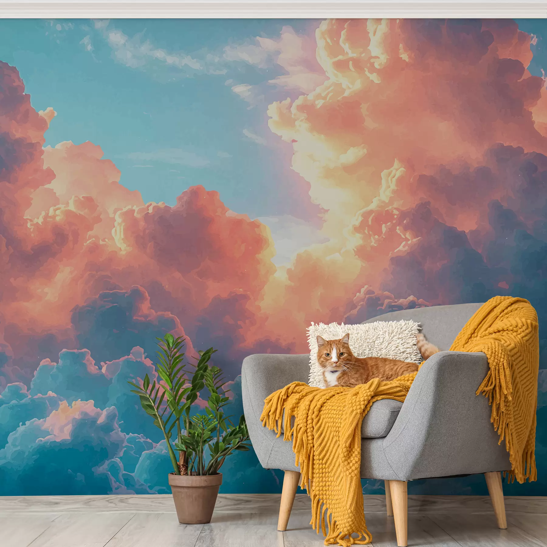 wall murals Облаци у боји w01509