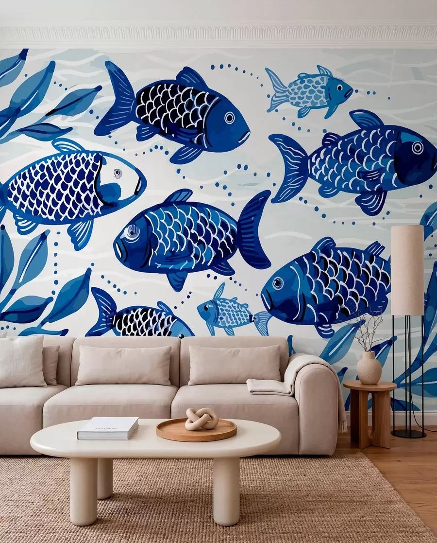 wall murals Плава риба w01062