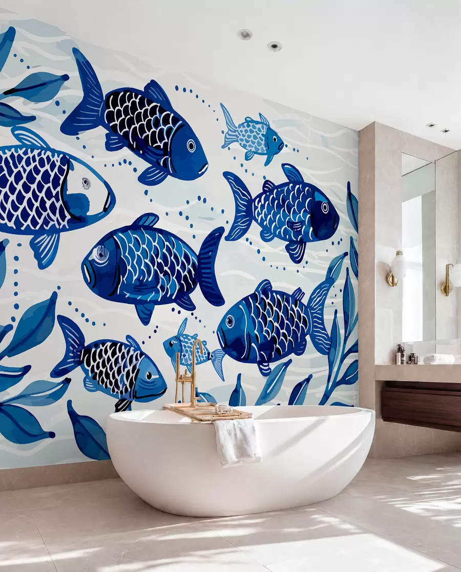 wall murals Плава риба w01062