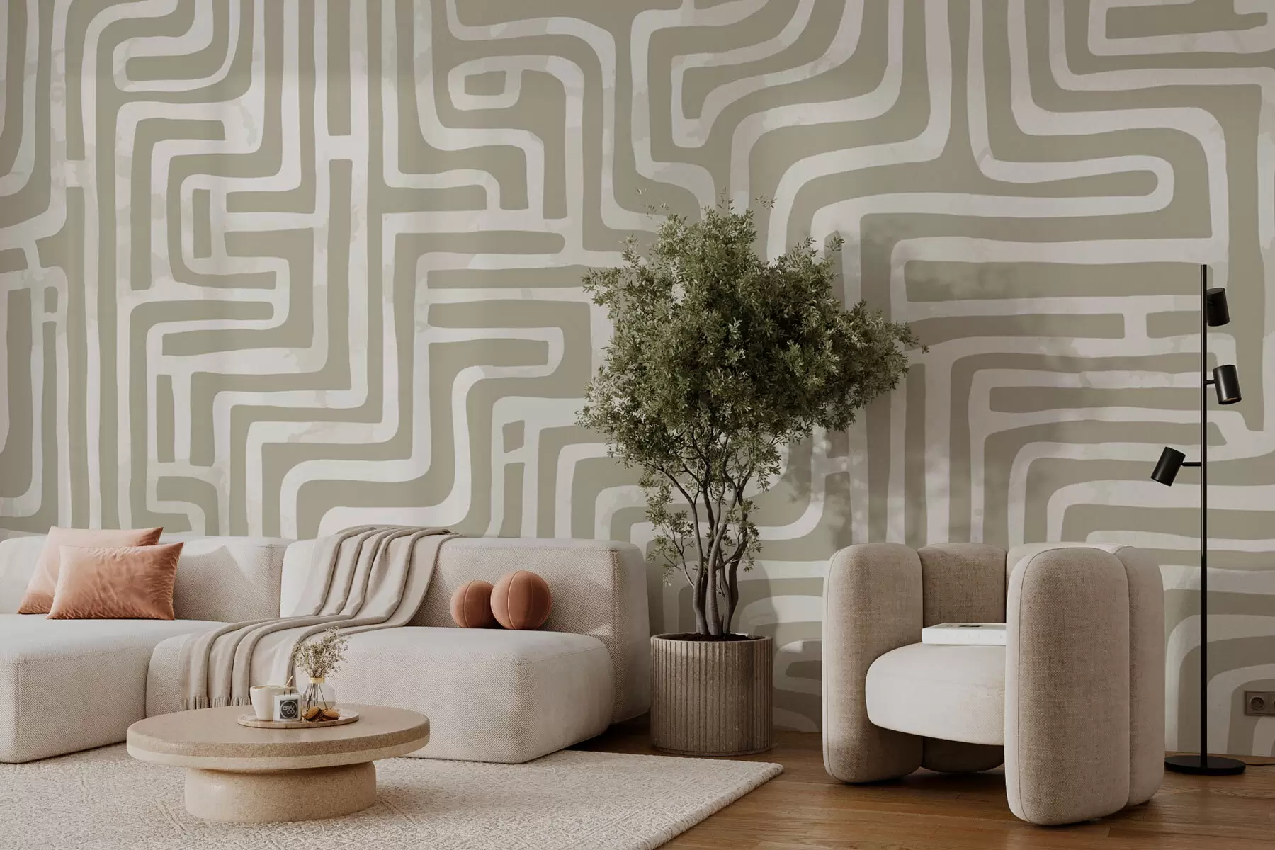 wall murals Модеран модеран лавиринт w08299
