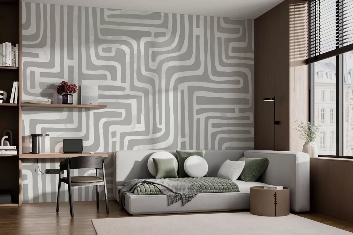 wall murals Модеран модеран лавиринт w08299v2