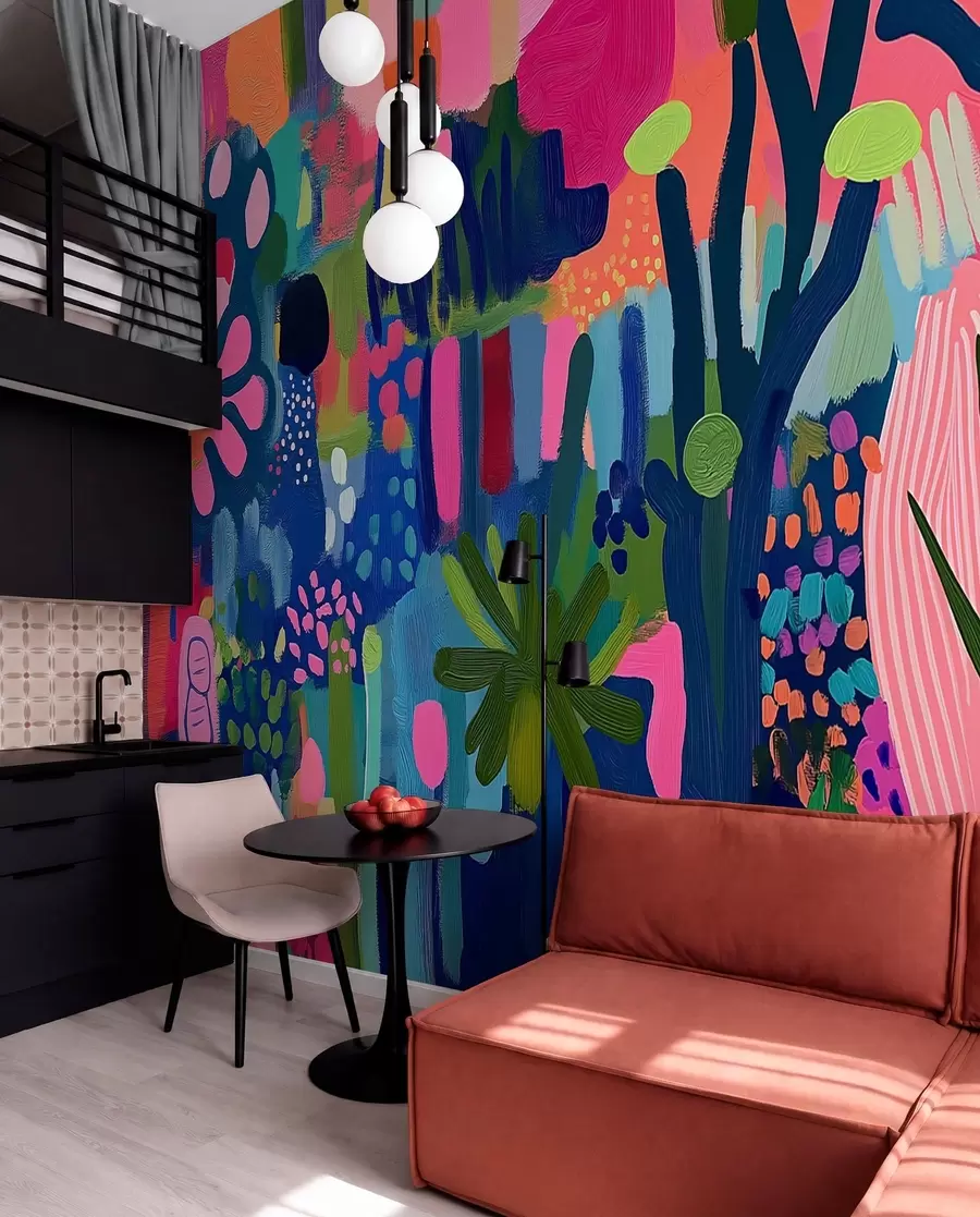 wall murals Светао апстрактни цртеж w08284