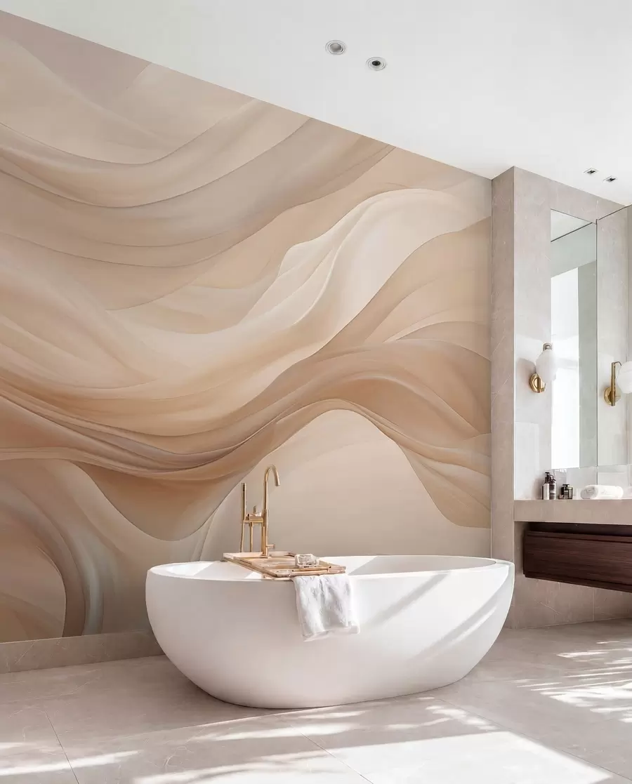 wall murals Деликатна беж позадина w01641