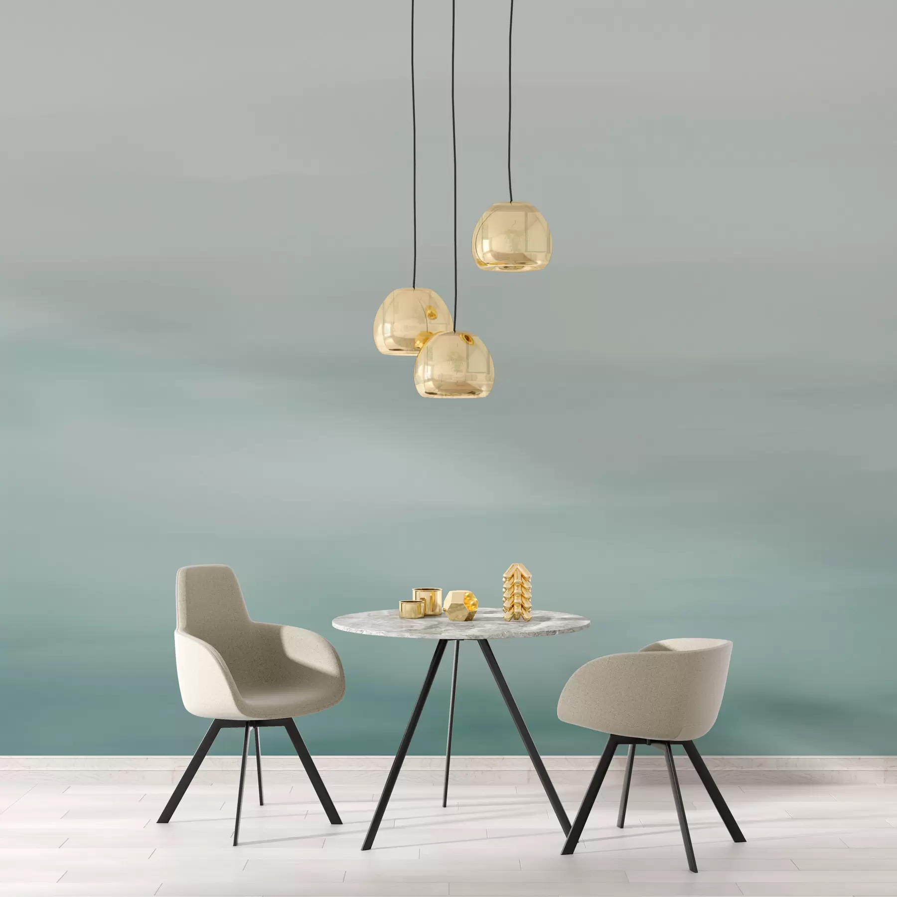 wall murals Плава омбре позадина w01642v1