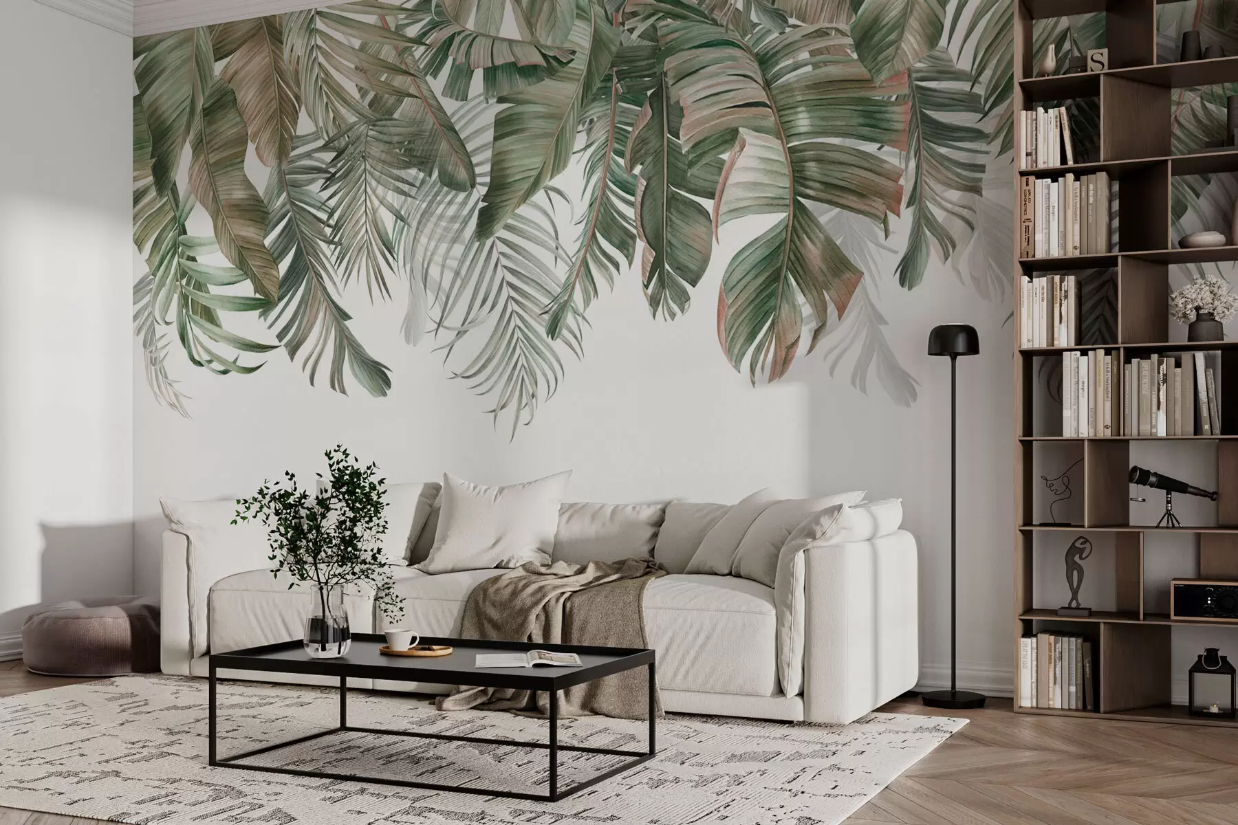 wall murals Тропско лишће w01823v1