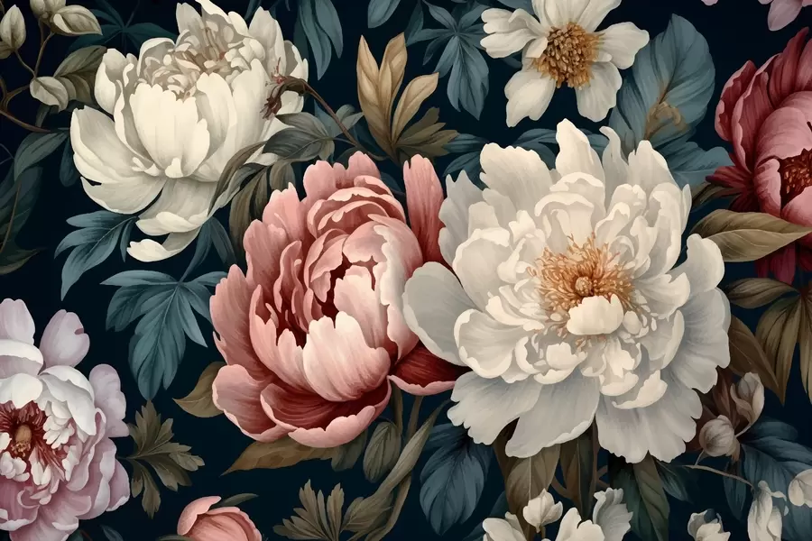 wall murals Пеониес w01845