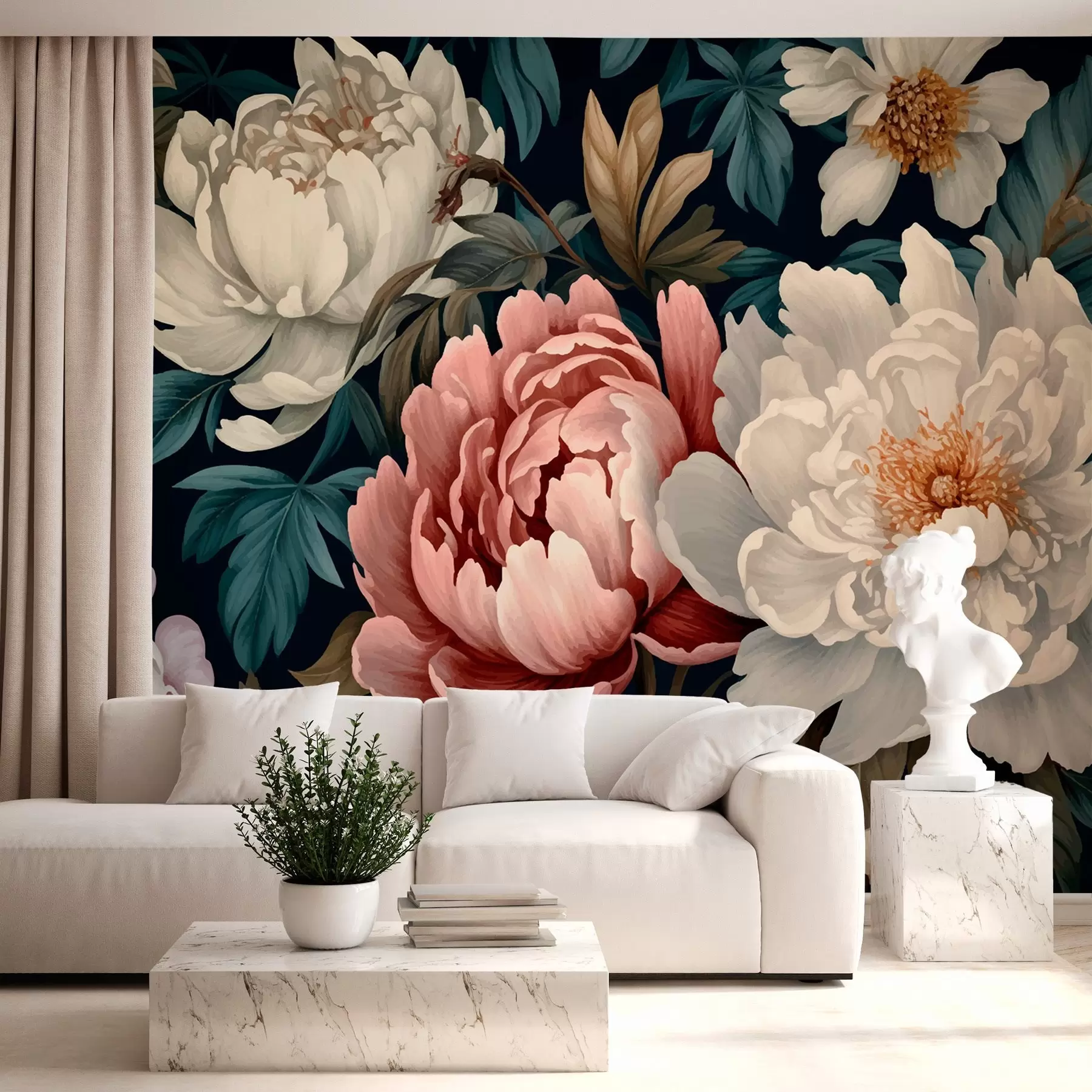 wall murals Пеониес w01845