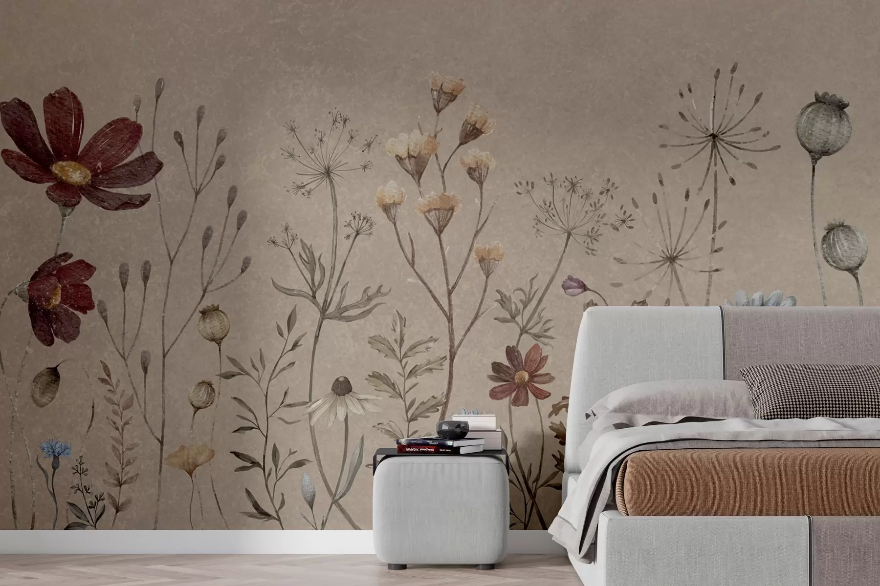 wall murals Ботаничка лепота у меким нијансама w00580
