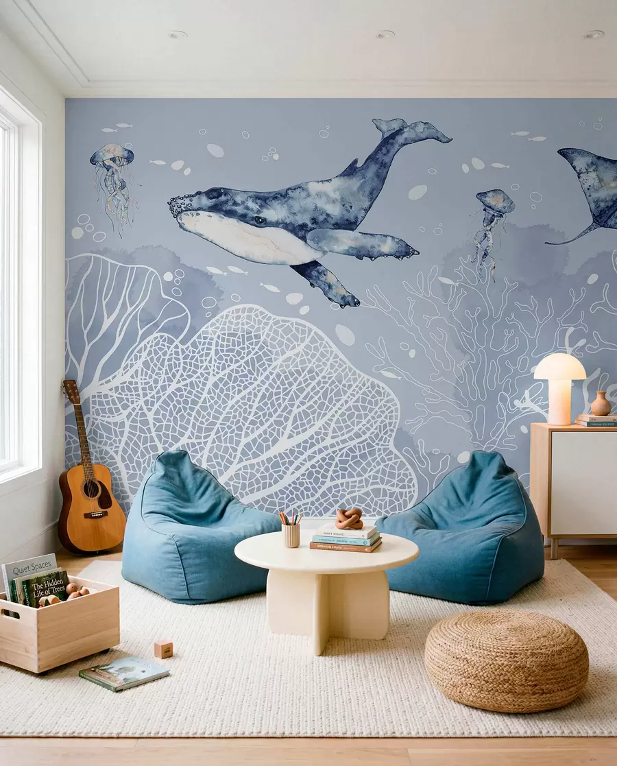 wall murals Kit iznad belih korala w00848
