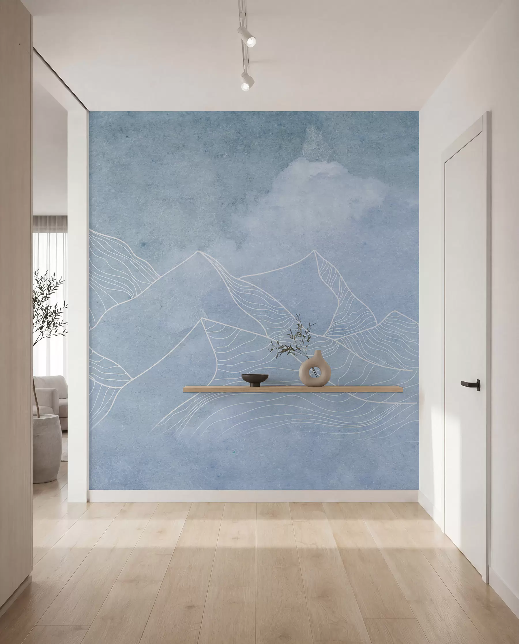 wall murals Мирне планине у меким плавим нијансама u98839v1