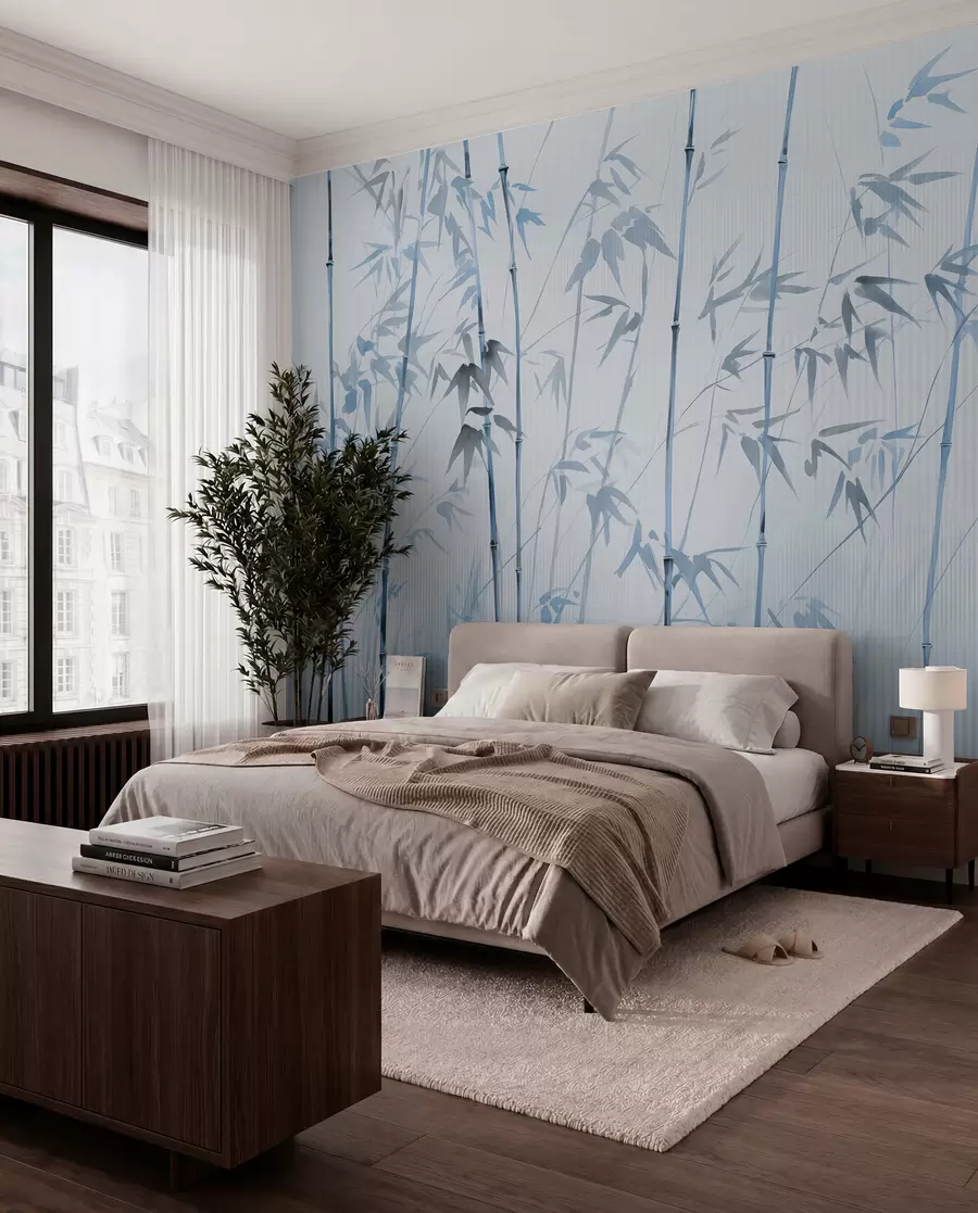 wall murals Акварел бамбус w08390v1