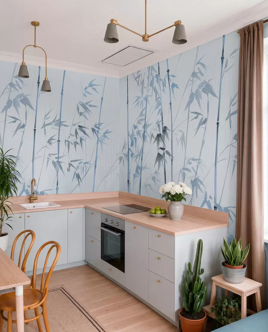 wall murals Акварел бамбус w08390v1