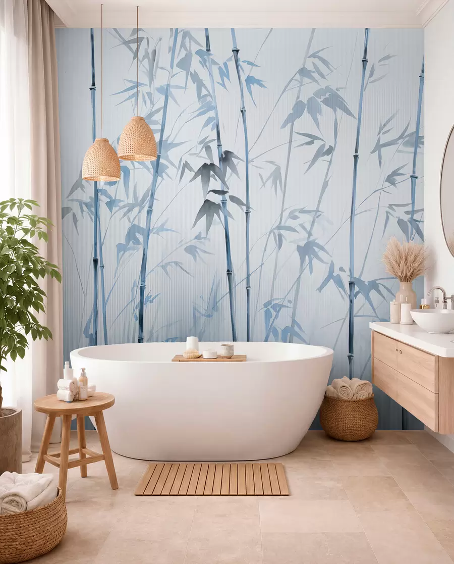 wall murals Акварел бамбус w08390v1