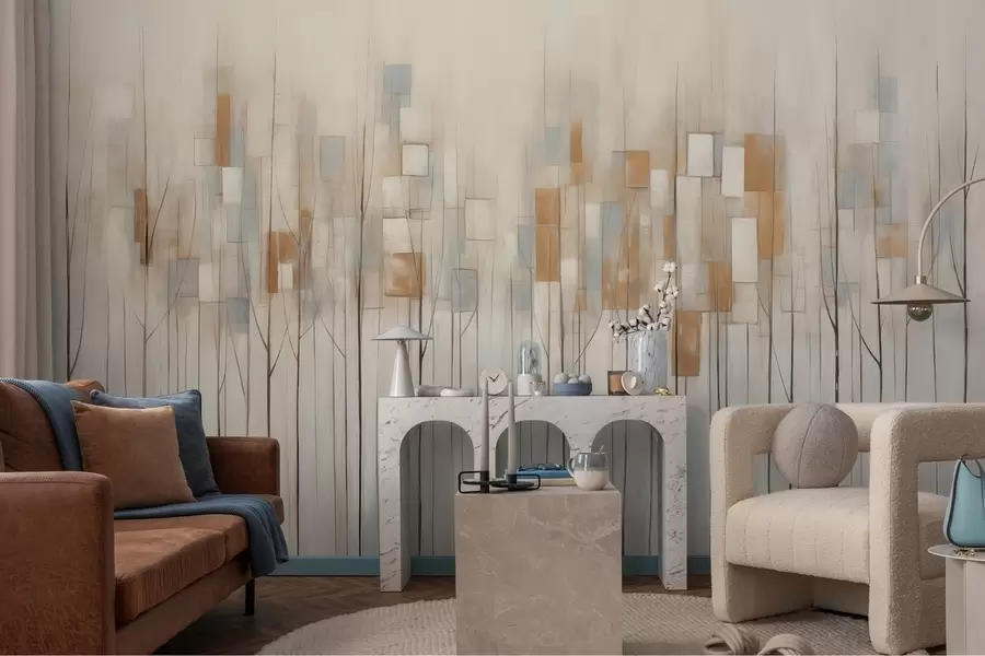 wall murals Апстрактно дрвеће w08396