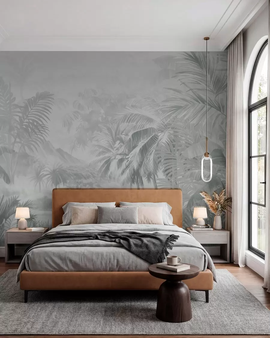 wall murals Прашума у меким сивим тоновима w01931v4