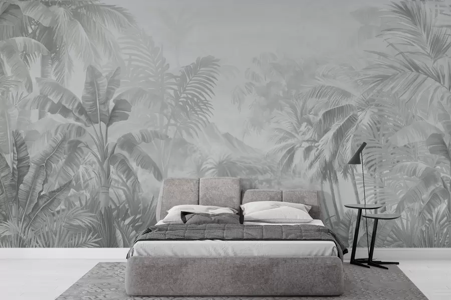 wall murals Прашума у меким сивим тоновима w01931v4