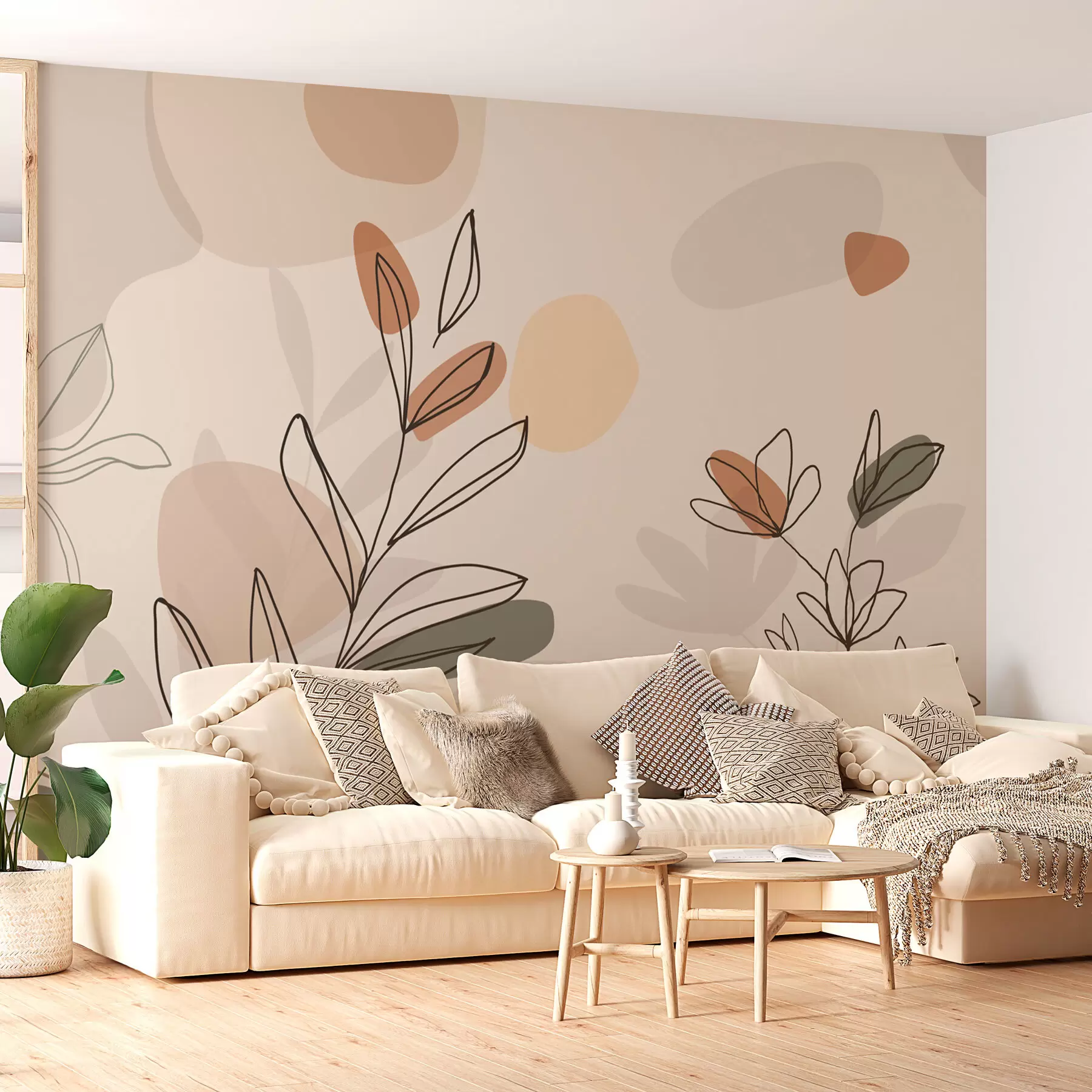 wall murals Цвеће у бохо стилу w02103