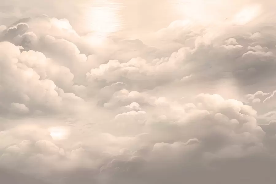 wall murals Облаци у боји сепије w02189