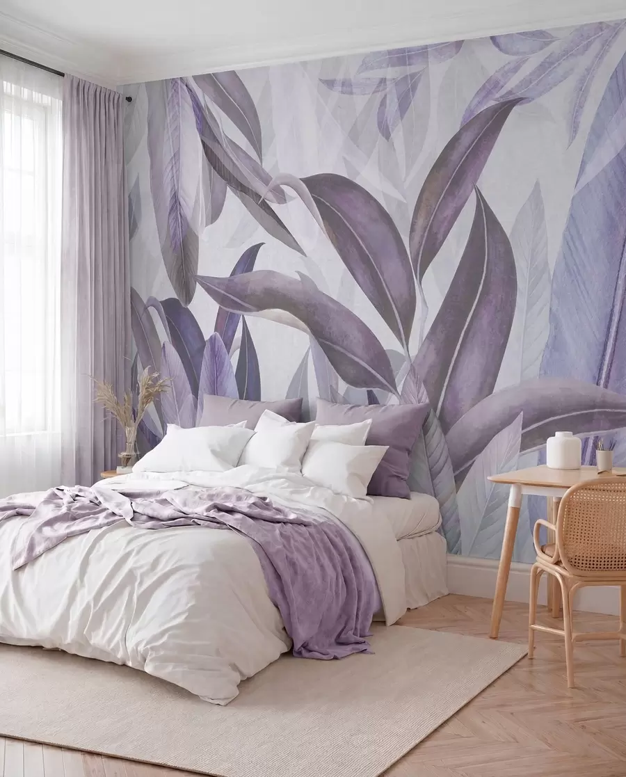 wall murals Елегантно лишће у меким нијансама u94302v2