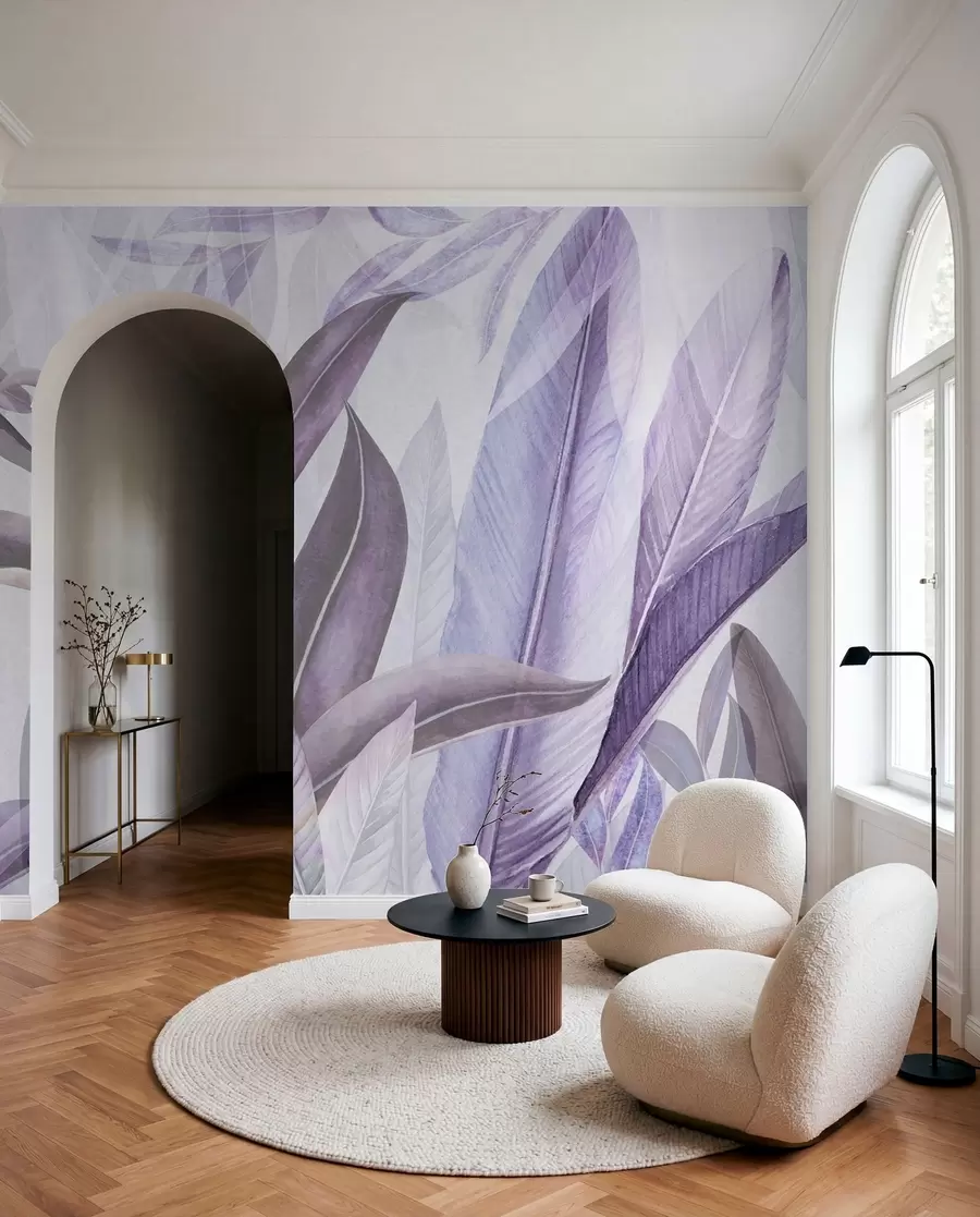 wall murals Елегантно лишће у меким нијансама u94302v2