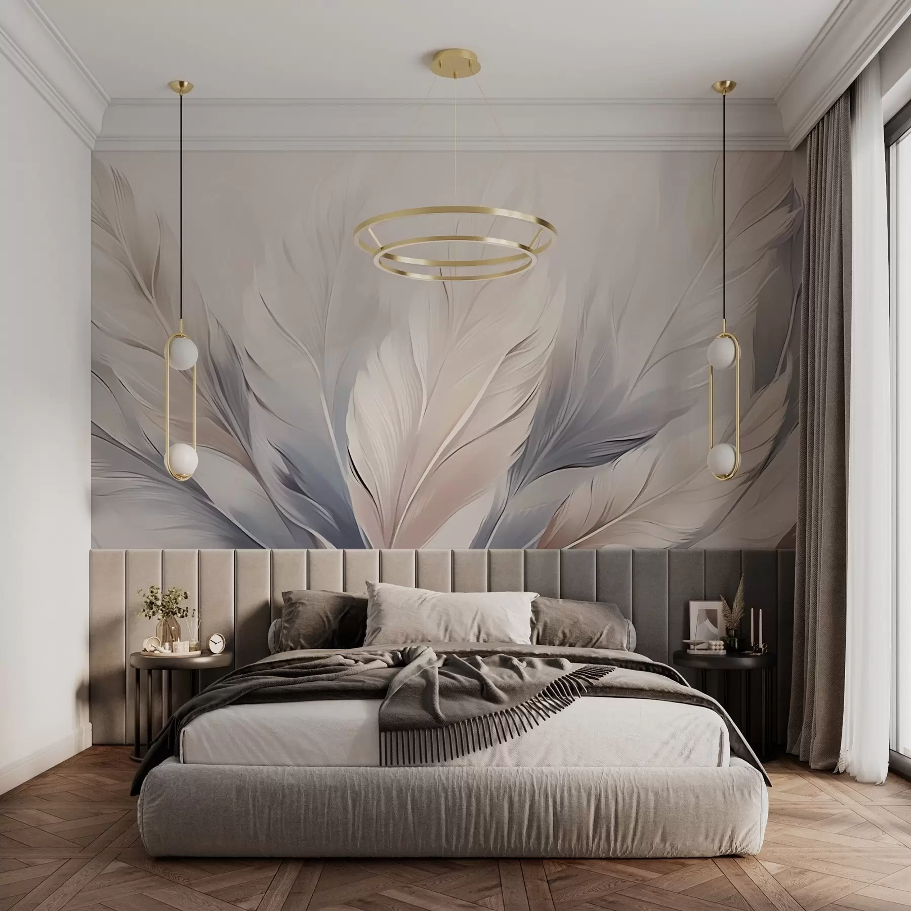 wall murals Ваздушно светло перје w02213