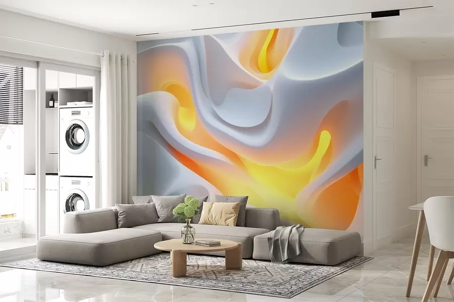 wall murals Апстрактни урбани таласи са симулираним унутрашњим сјајем w02249